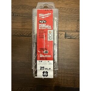 Milwaukee 48-20-7530 sds plus 1/4" x 2" x 4 1/2" Pack Of 25 Drill Bits